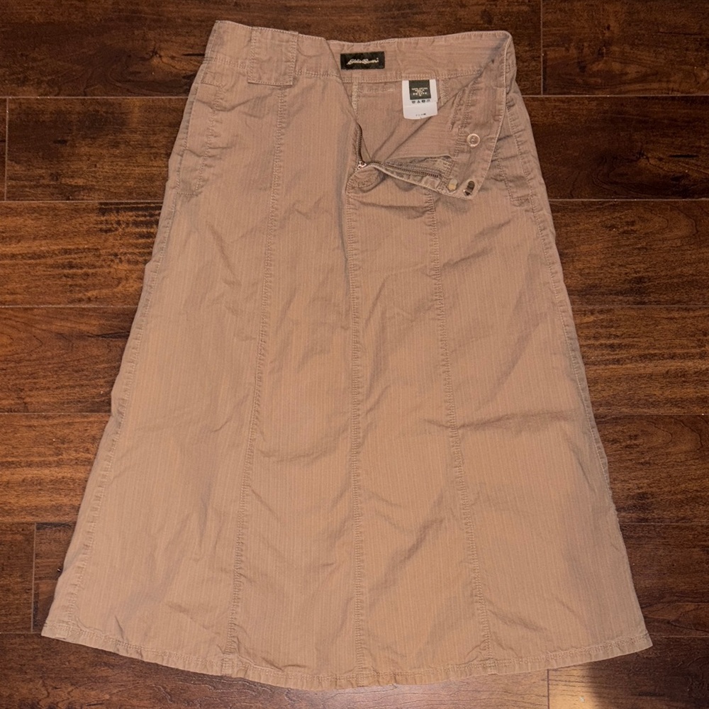 Eddie Bauer A-Line Tan Skirt